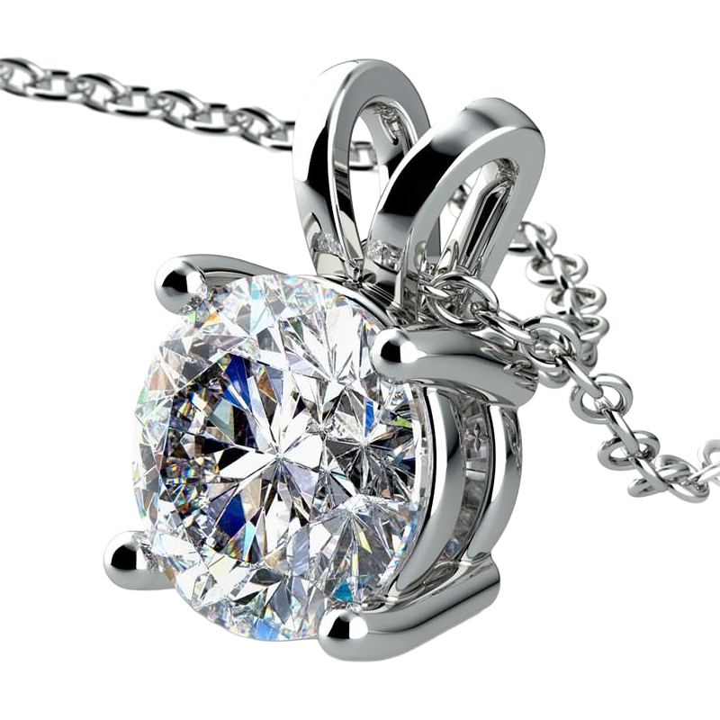 Casual 5 Carat Natural Diamond Pendant Gift