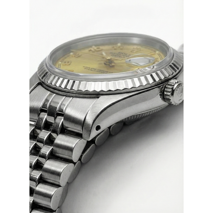 Champagne Arabic Dial Rolex Ss Datejust Lady Watch