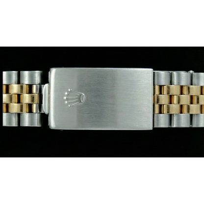 Champagne Stick Dial Datejust Ladies Rolex Ss & Gold Jubilee Role