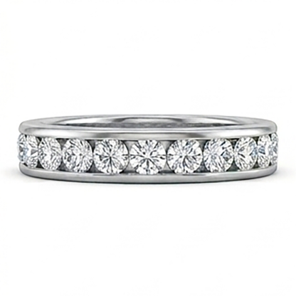 Channel Set Men's Diamond Eternity Band