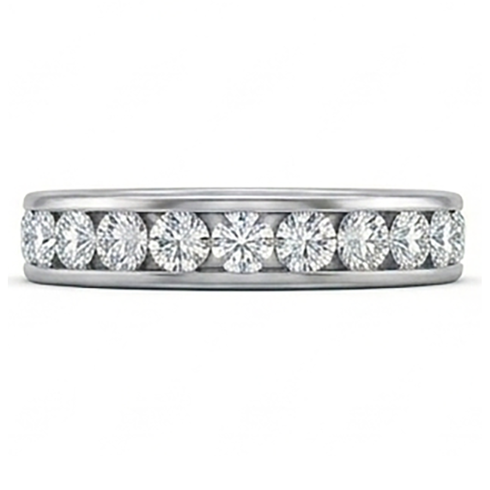 Channel Set Men's Diamond Eternity Band