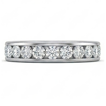 Channel Set Men's Diamond Eternity Band