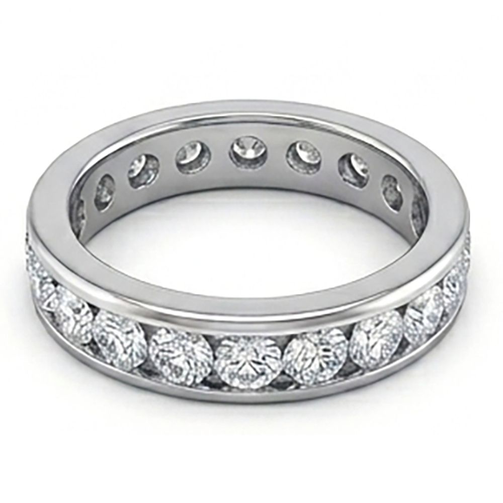 Channel Set Men's Diamond Eternity Band