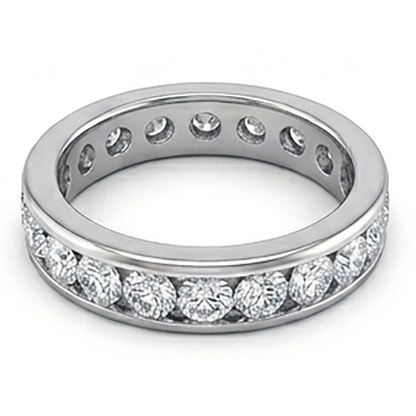 Channel Set Men's Diamond Eternity Band