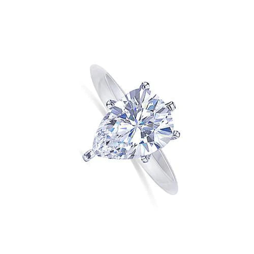 Classic Pear Diamond Solitaire Ring
