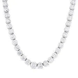 Classy Round Diamond Necklace