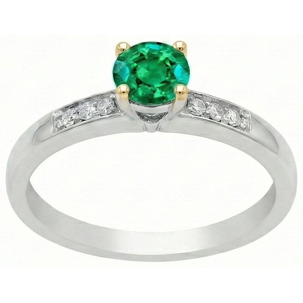 Natural Real ( Not Lab Grown ) Colombian Green Emerald GIA Ring Anniversary Ladies Jewelry