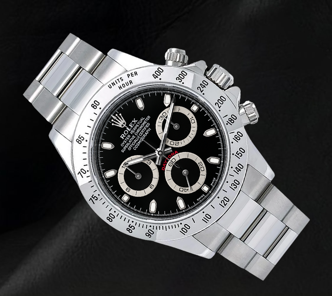 Rolex Cosmograph Daytona 116520 40mm Black Dial Stainless Steel Watch