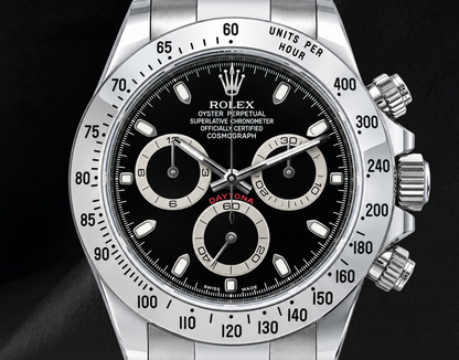 Rolex Cosmograph Daytona 116520 40mm Black Dial Stainless Steel Watch