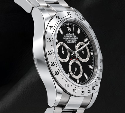 Rolex Cosmograph Daytona 116520 40mm Black Dial Stainless Steel Watch