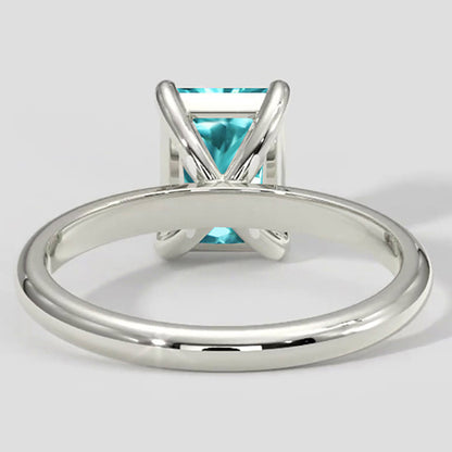Cushion Tourmaline Paraiba Ring 3 Carats