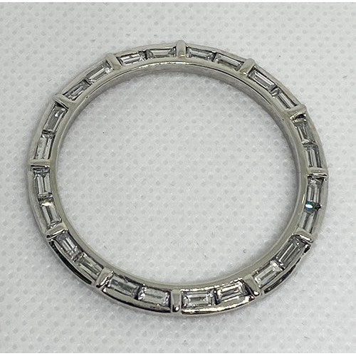 Custom Diamond Rolex Bezel Baguette Diamonds Platinum 36 mm