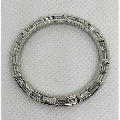 Custom Diamond Rolex Bezel Baguette Diamonds Platinum 36 mm