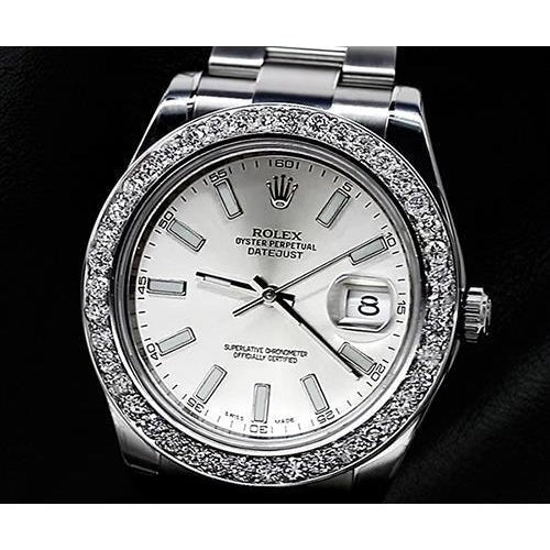 Silver Stick Dial Datejust Ii