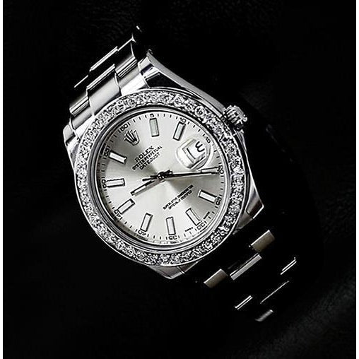 Rolex Watch Silver Stick 