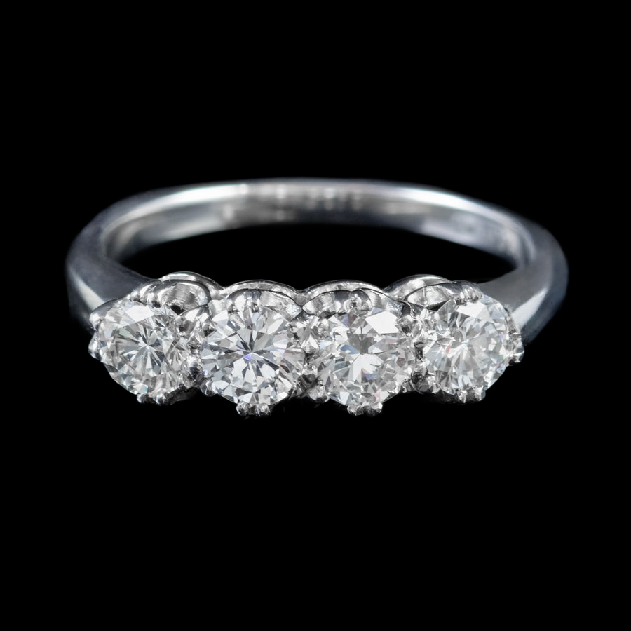 Custom Jewelry Old Miner Natural Earth Mined Diamond Anniversary Ring