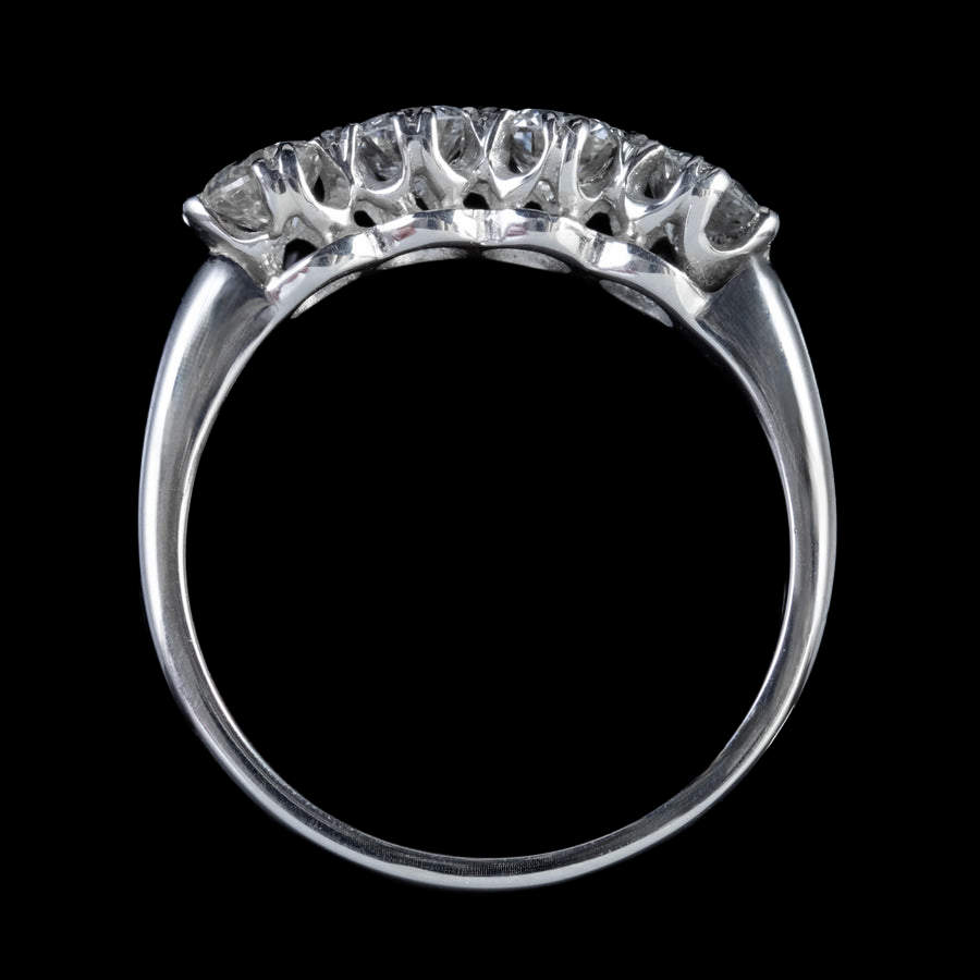 Custom Jewelry Old Miner Natural Earth Mined Diamond Anniversary Ring