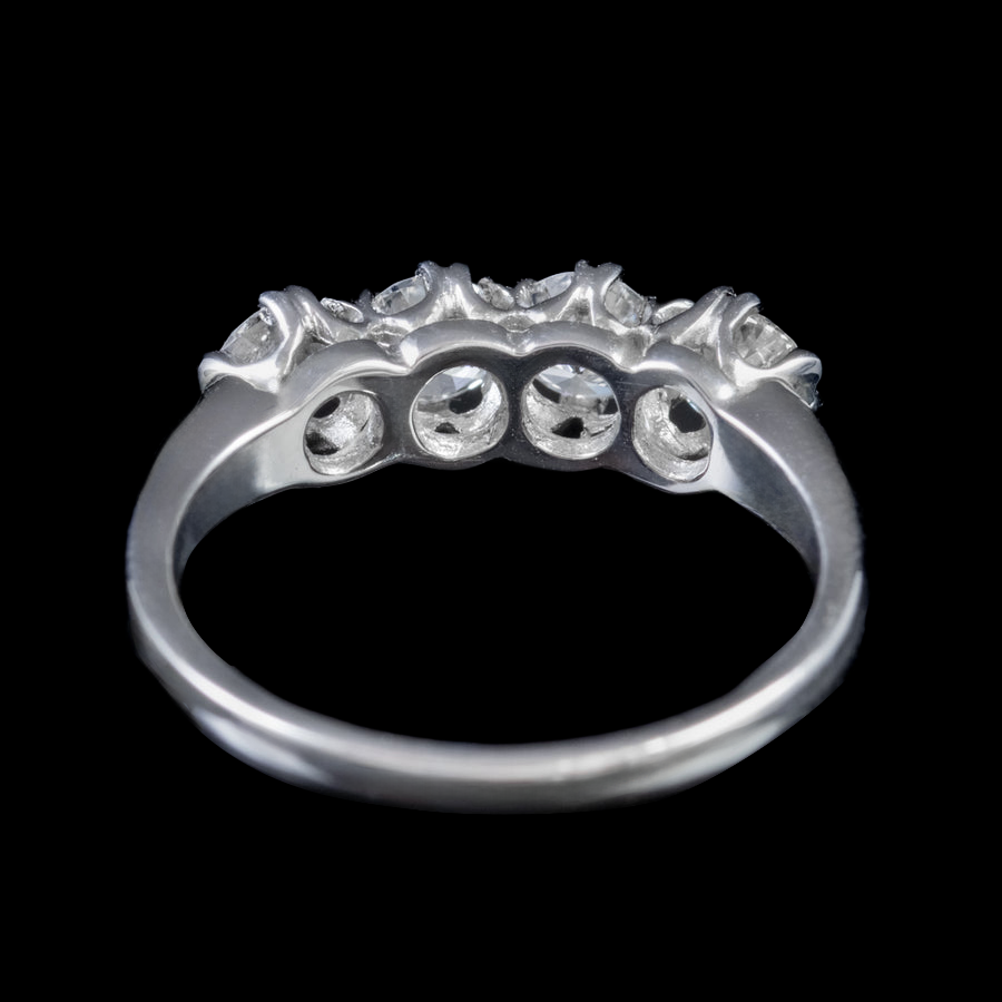 Custom Jewelry Old Miner Natural Earth Mined Diamond Anniversary Ring