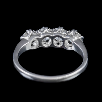 Custom Jewelry Old Miner Natural Earth Mined Diamond Anniversary Ring