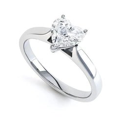 Cute 2 Carat Heart Diamond Ring