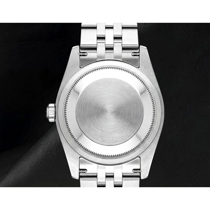 Date-just 31mm Rolex White Gold Fluted Bezel Watch