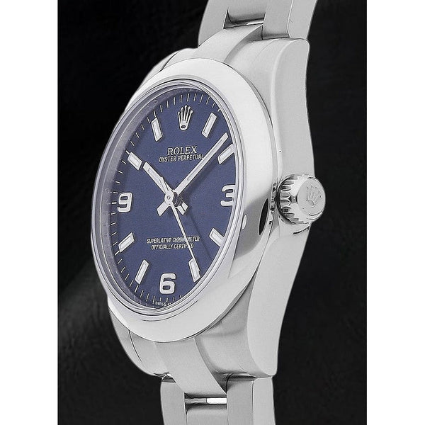 Date-just 177200 Rolex 31mm Stainless Steel Blue Arabic Dial Watch
