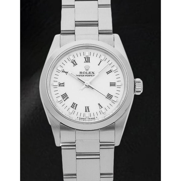 Date-just 31mm 77080 Rolex White Roman Ladies Watch