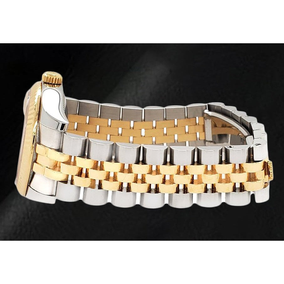 Date-just 31mm Champagne Diamond Rolex Watch