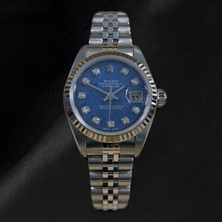 Datejust 26mm Rolex  Blue Diamond Dial 2002 Year Women's Watch