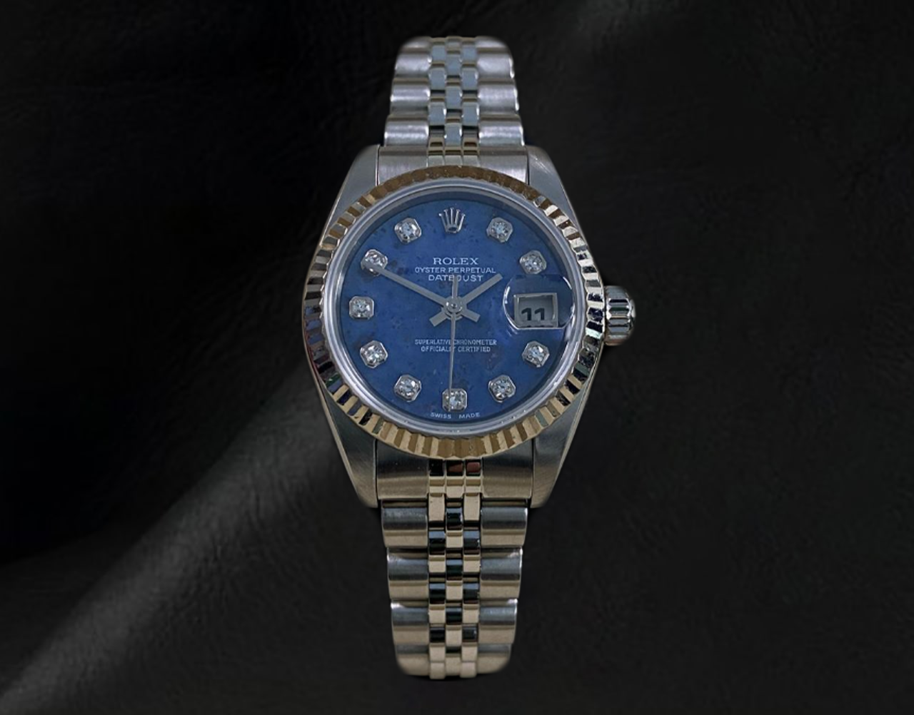 Datejust 26mm Rolex  Blue Diamond Dial 2002 Year Women's Watch