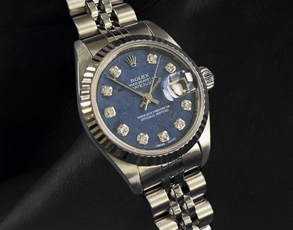 Datejust 26mm Rolex  Blue Diamond Dial 2002 Year Women's Watch