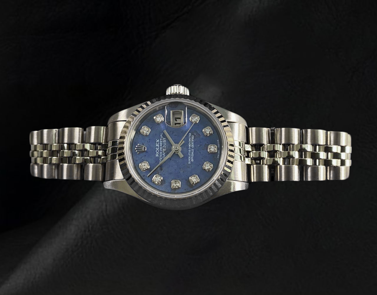 Datejust 26mm Rolex  Blue Diamond Dial 2002 Year Women's Watch