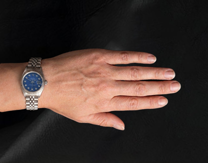 Datejust 26mm Rolex  Blue Diamond Dial 2002 Year Women's Watch