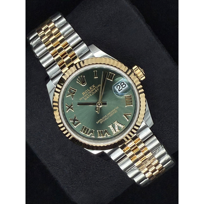 natural diamond watch side angle