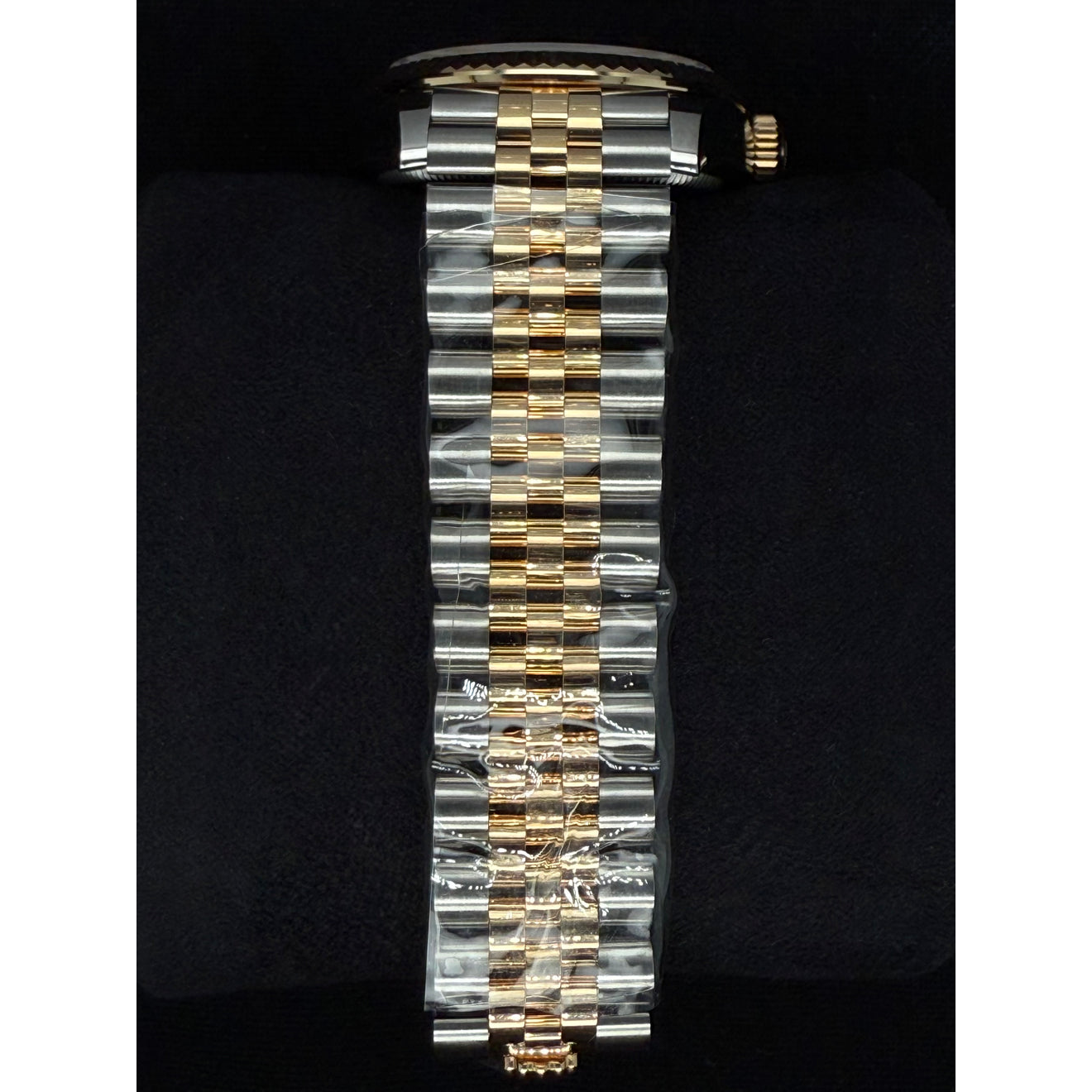 natural diamond watch profile view