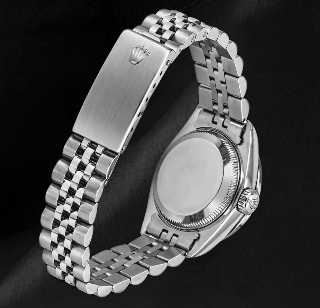 Datejust 6916 Rolex 26mm Blue Diamond Dial Stainless Steel Diamond Bezel Watch