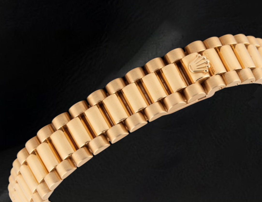 Datejust Rolex 26mm 69178 Black Diamond Dial Yellow Gold Watch 18K

