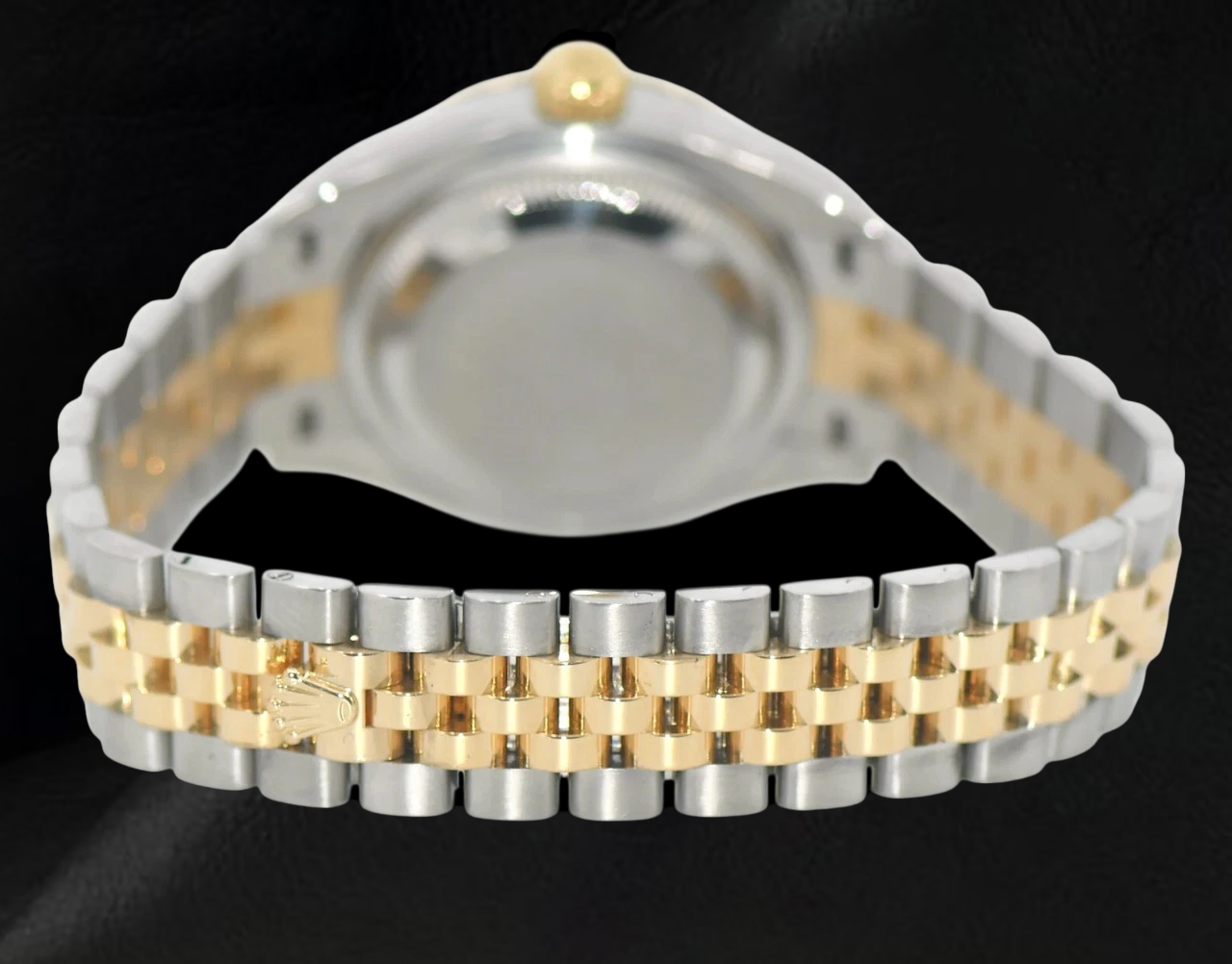 Datejust Rolex 28 mm Silver Diamond Dial Two Tone Ladies Watch 279173