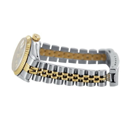 Datejust Rolex Blue Diamond Dial Ladies Watch Ss & Gold Jubilee