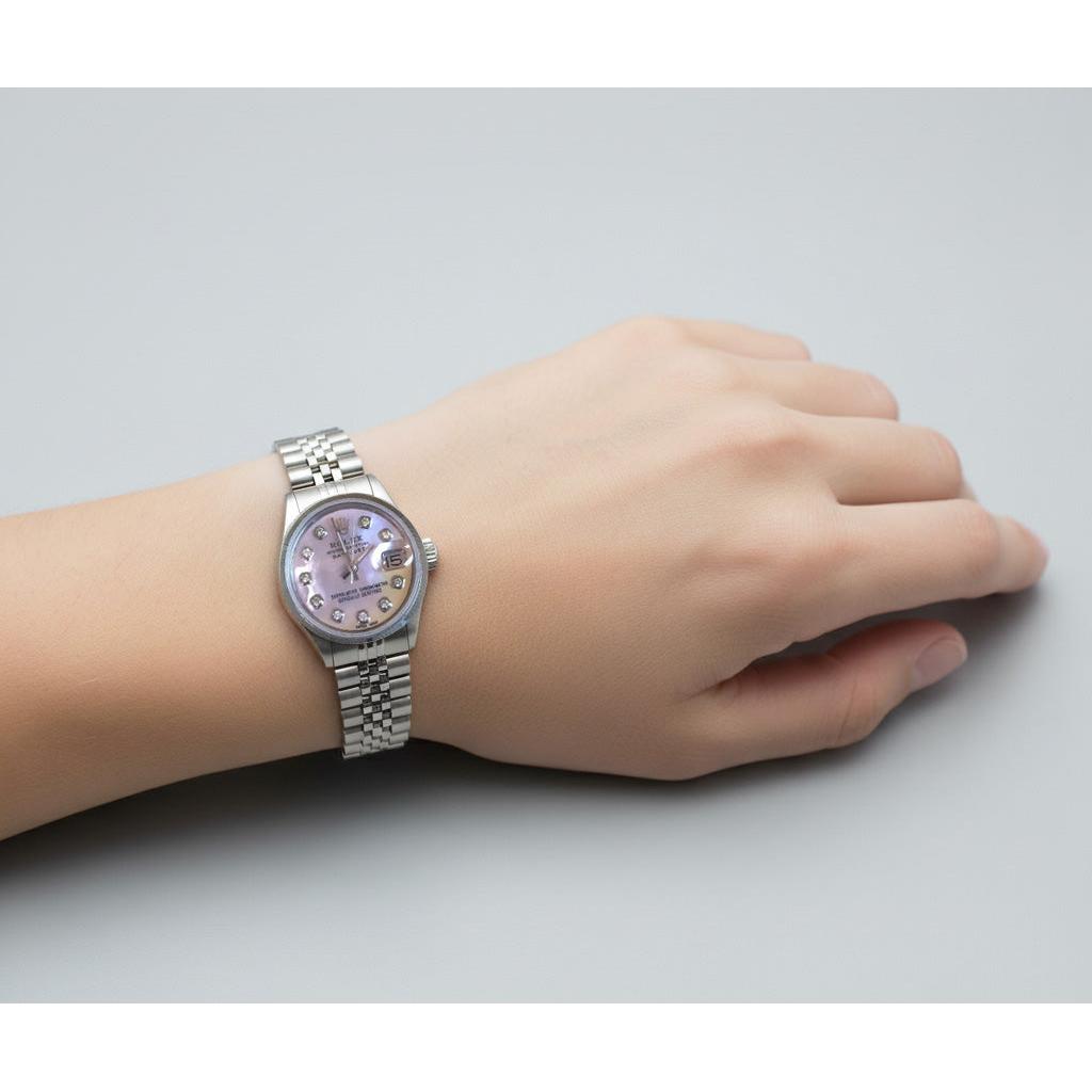 Datejust Rolex Watch Jubilee Bracelet Diamond Dial Stainless Steel P5