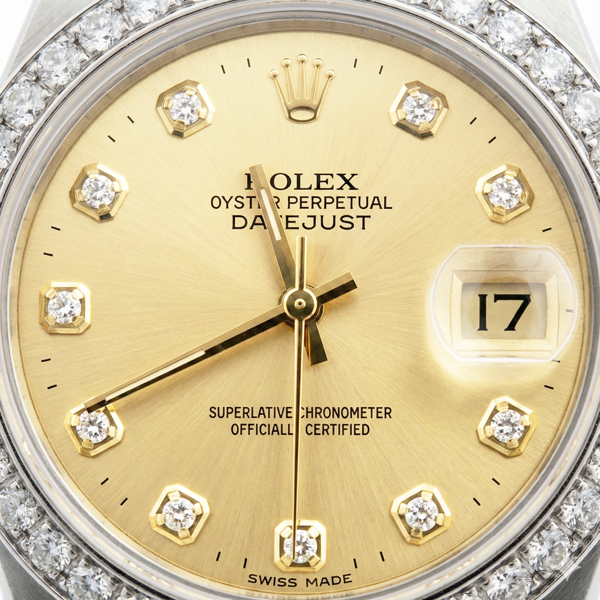 Datejust Ss Jubilee Diamond Lady Rolex Watch Champagne Diamond
