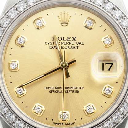 Datejust Ss Jubilee Diamond Lady Rolex Watch Champagne Diamond