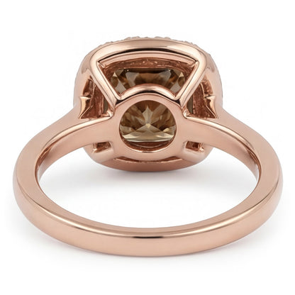 Designer Halo Ring with Desert Diamond Diamond – 2 ct