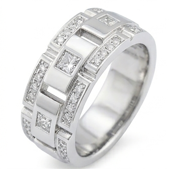 Diamond Eternity Wedding Band 2.72 Carats Men Jewelry