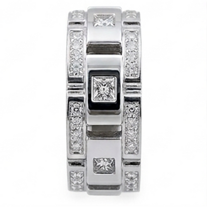 Diamond Eternity Wedding Band 2.72 Carats Men Jewelry