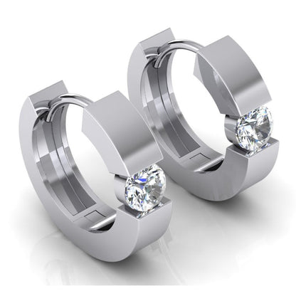 Diamond Huggies Earrings For Women