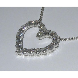 Diamond Necklace Heart Shaped Pendant