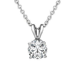 Diamond Solitaire Necklace With Chain