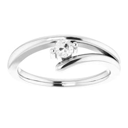 Diamond Split Shank Ring For Women