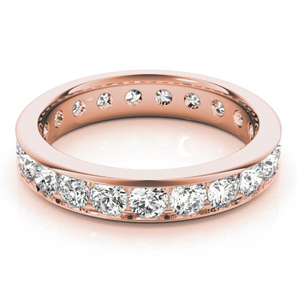 Diamond 3.8 Ct Round Cut Elegant Band Eternity Lab Grown Channel Set Jewelry